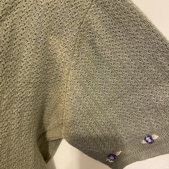 Vintage Northern Reflections Women L Country Grannycore Knit Sweater RamieCotton - Picture 8 of 11